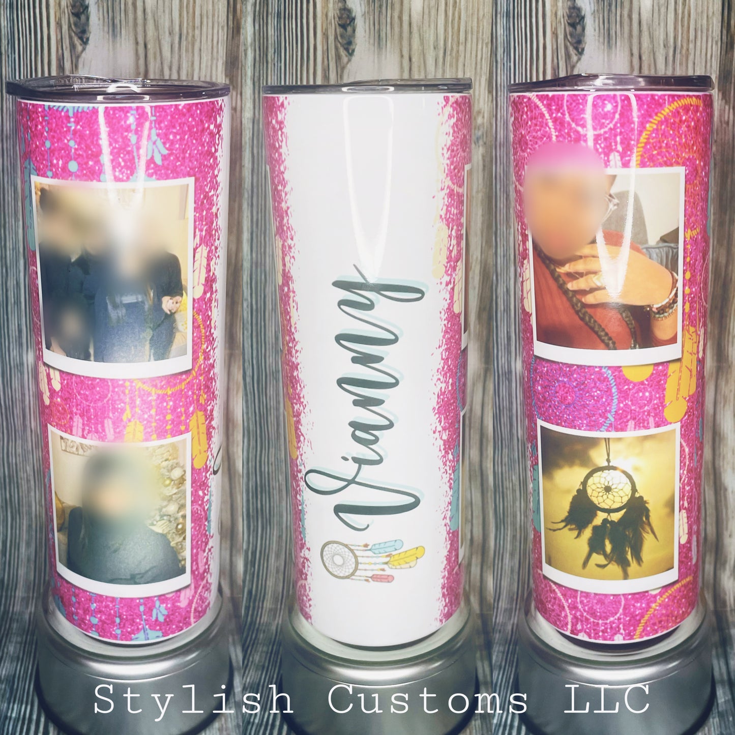 Personalizado con 4 fotos y Nombre