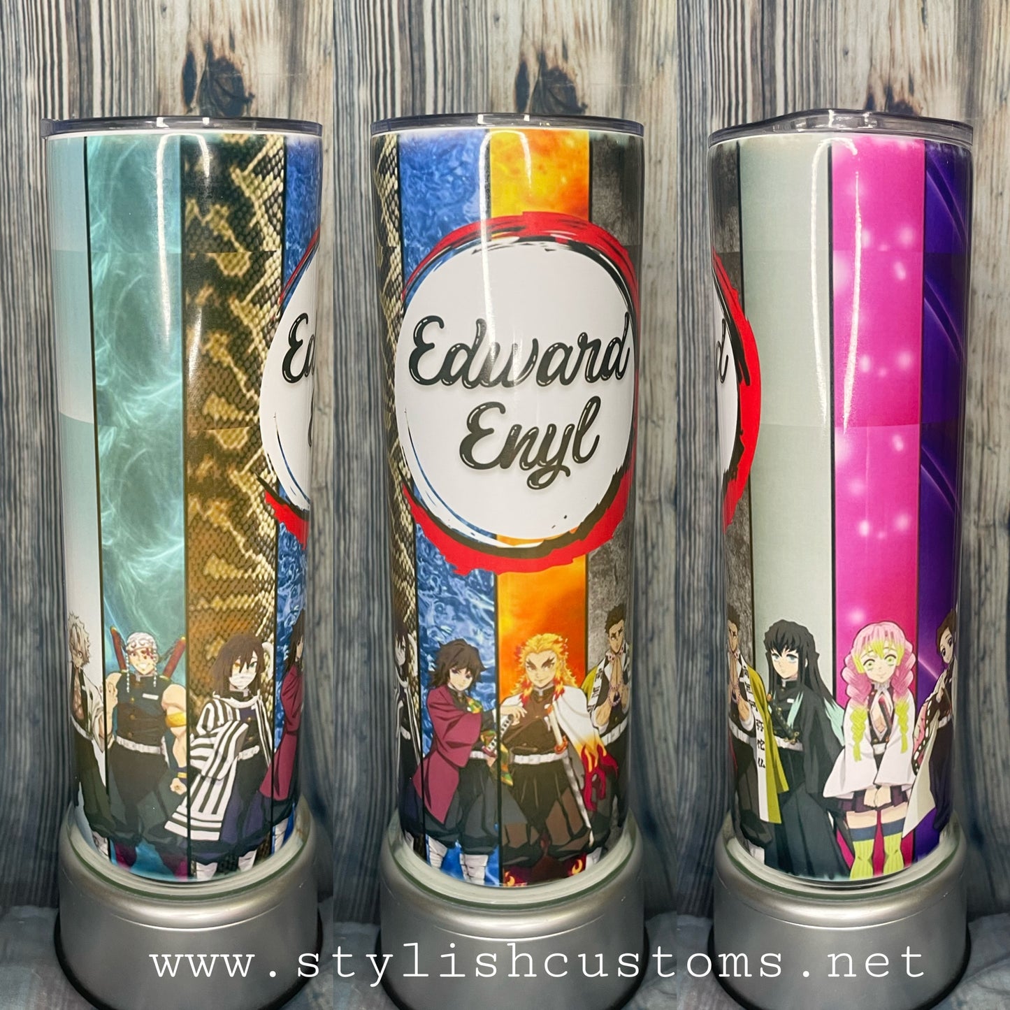 Anime multi 20oz skinny tumbler “insulado”