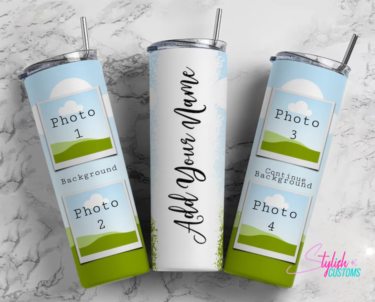 Personalizado con 4 fotos y Nombre