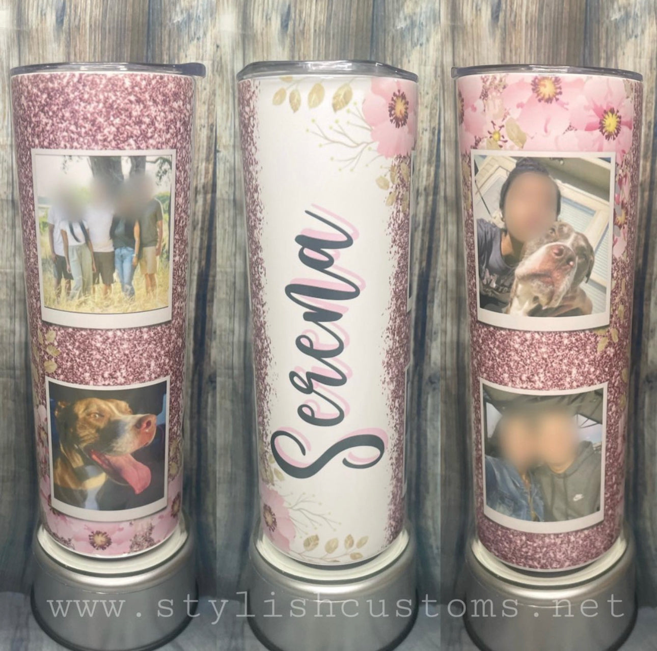 Personalizado con 4 fotos y Nombre