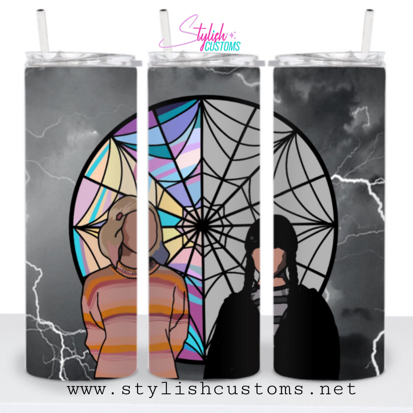 Wednesday Friend 20oz skinny tumbler “insulado”