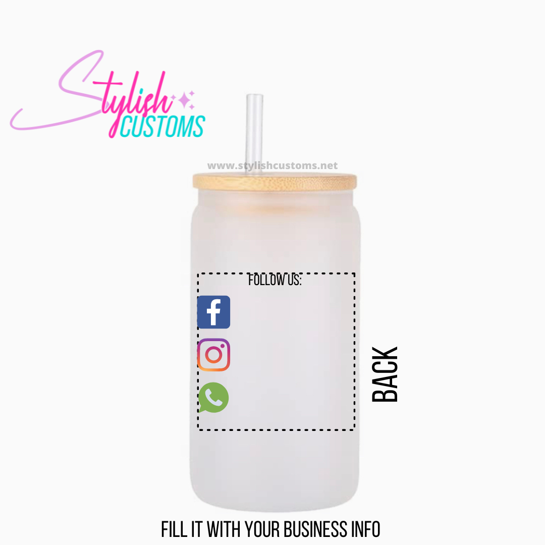 Your Logo Here 16oz Glass Cup