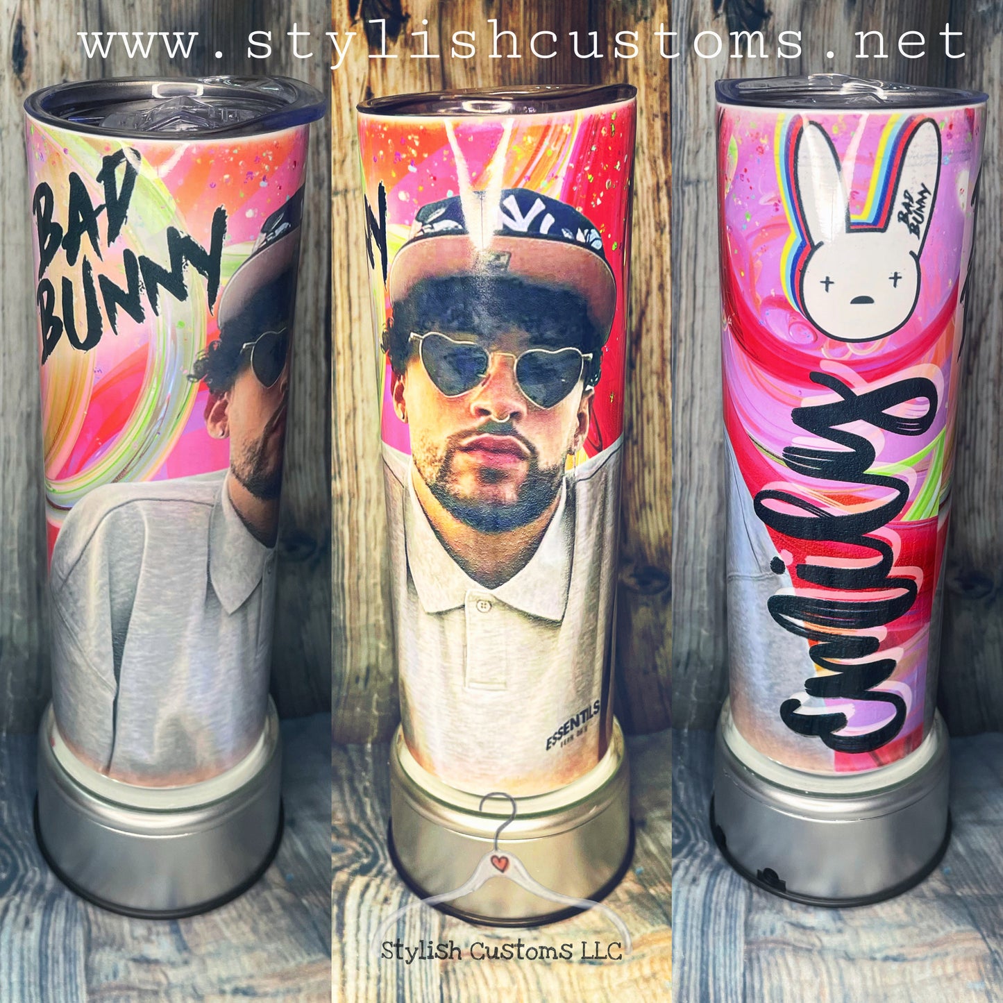 Bad Bunny 20oz Insulado “skinny tumbler”