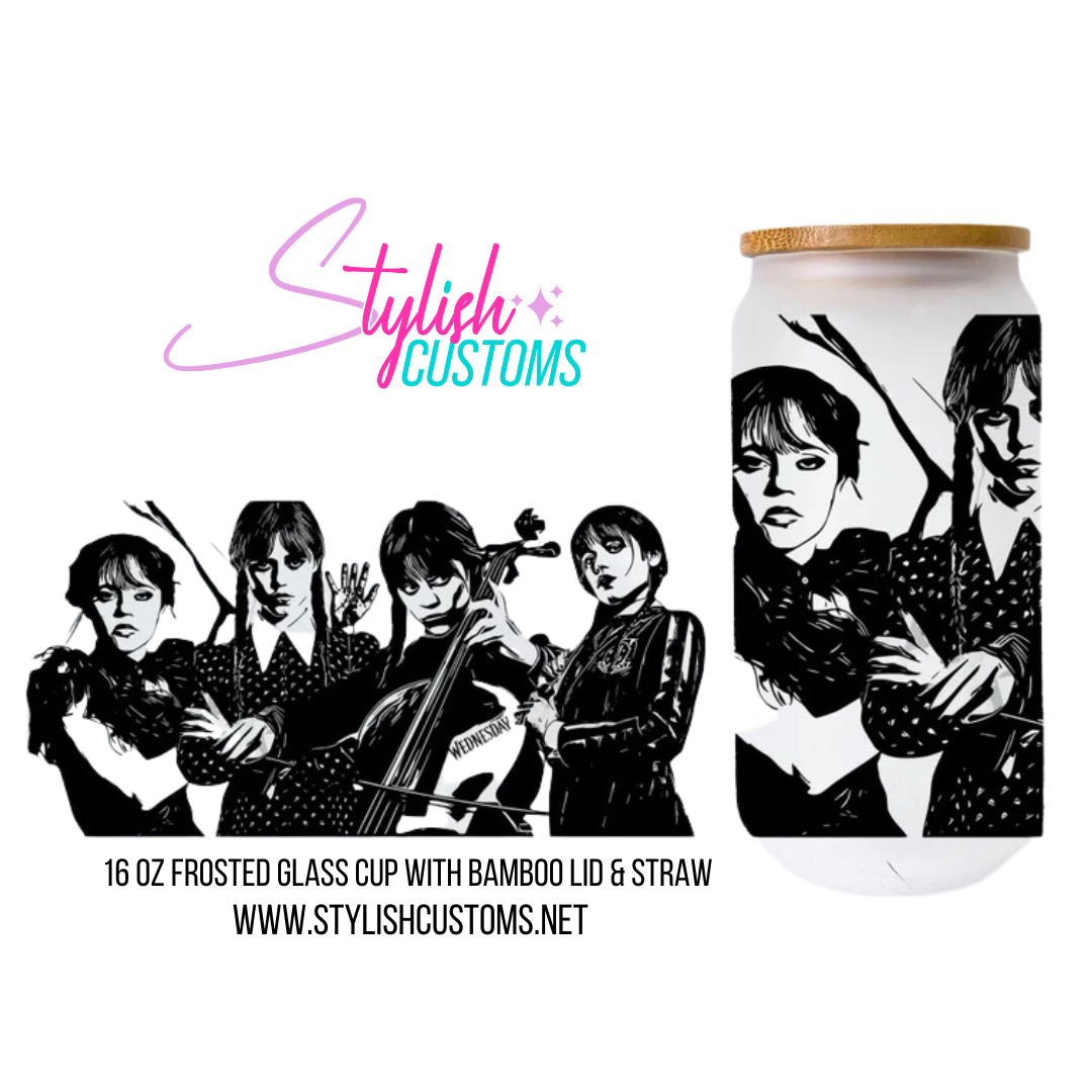 Merlina Wednesday B&W 16oz Cup