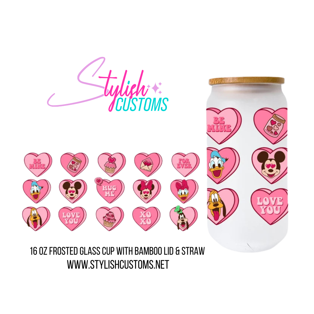Be Mine 16oz Glass Cup