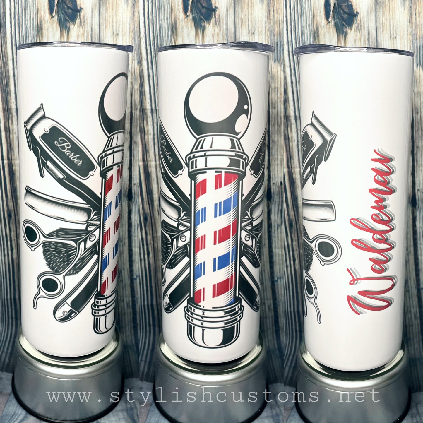 Barber 20oz Insulado “Skinny Tumbler”