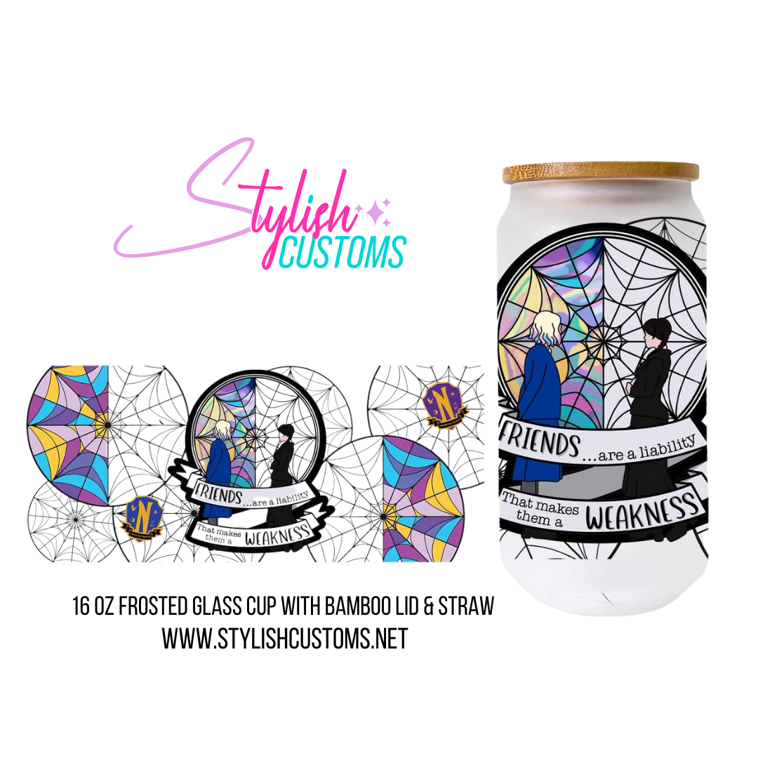 Friendship Merlina Wednesday Addams 16oz Cup