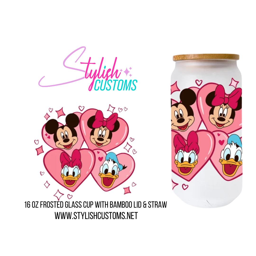 Love 16oz Glass Cup