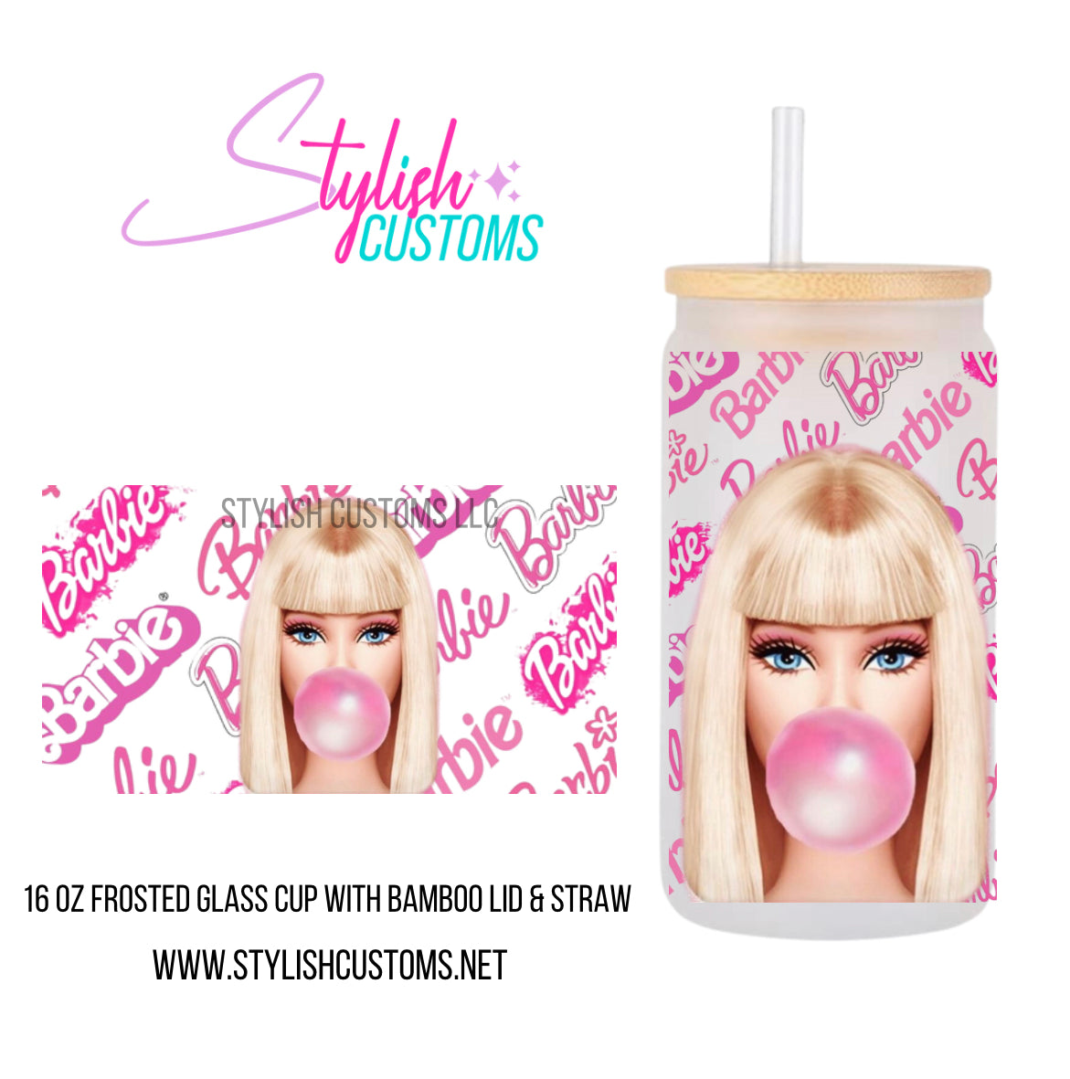 Classy Girl Frosted Glass Cup