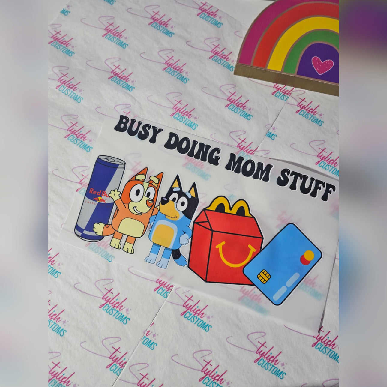Busy Doing Mom Stuff Bluey redb