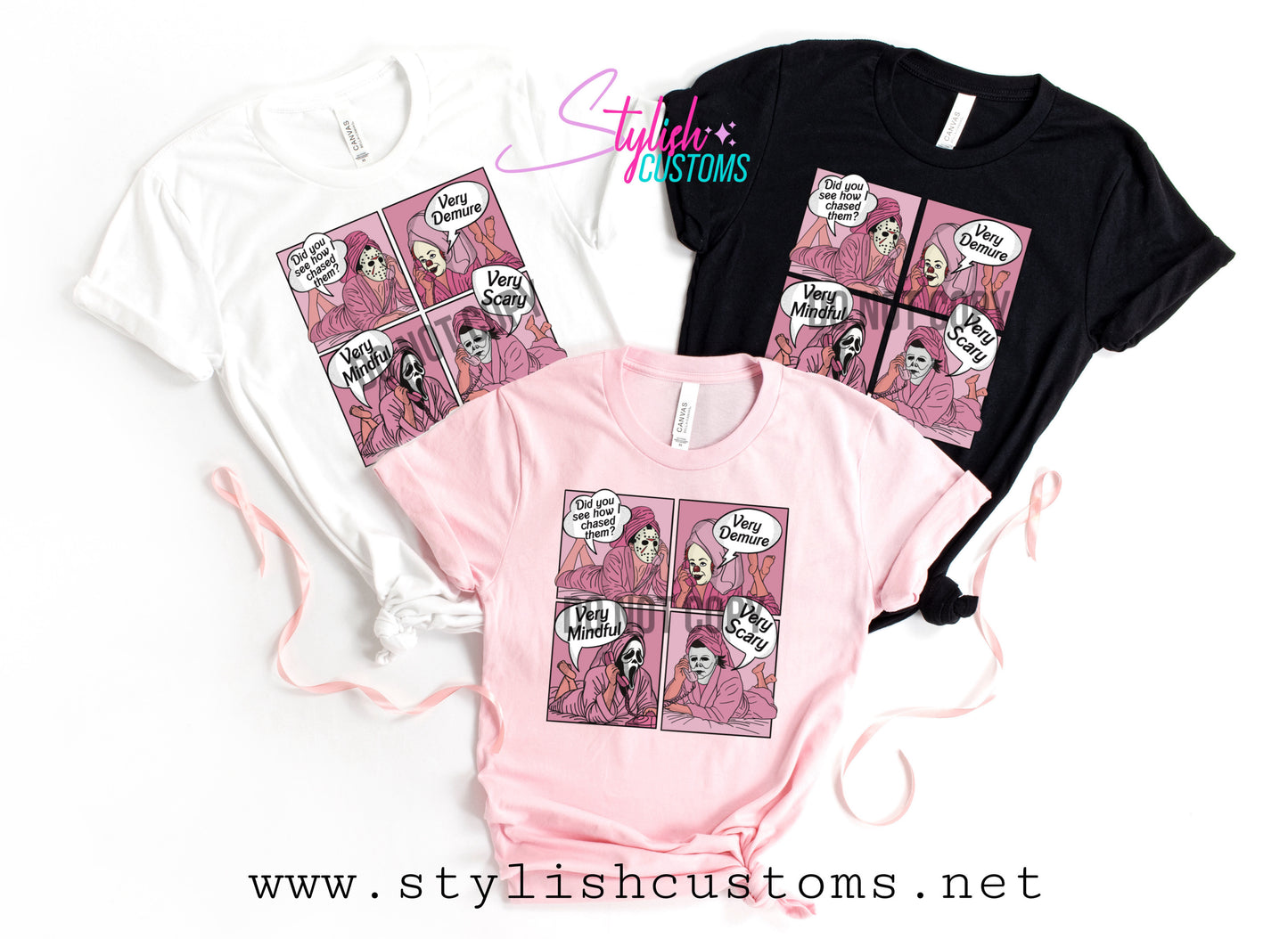 Pink Horror Demure Tshirt