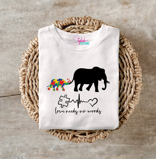 Elephant Autism Awareness UNISEX T-shirt