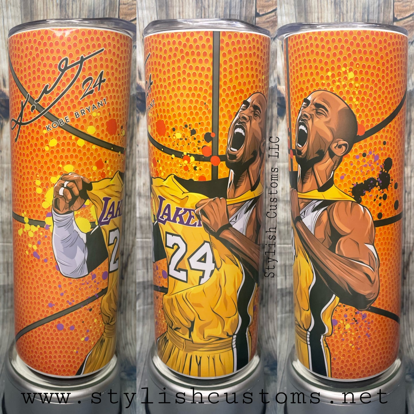 Kobe 24 Lakers 20oz Insulado “Skinny Tumbler”