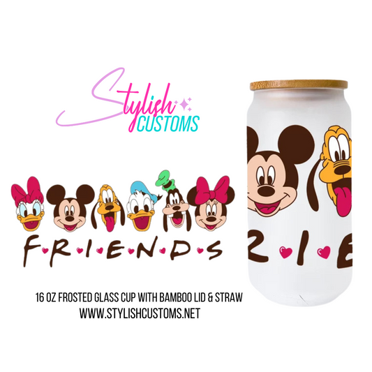 Friends 16oz Glass Cup