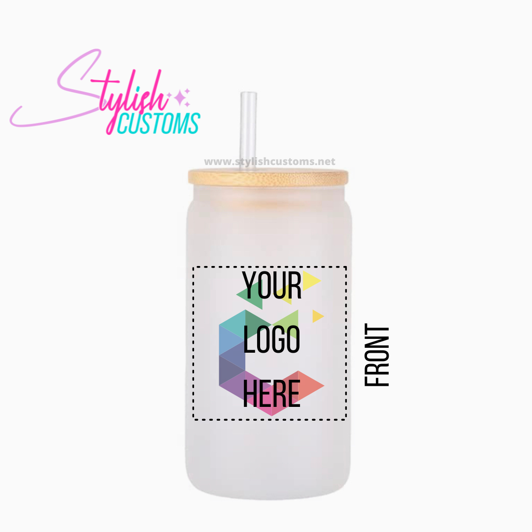 Your Logo Here 16oz Glass Cup