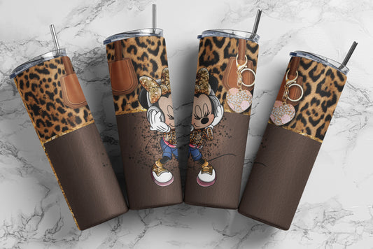 Fashion Minnie Print 20oz Insulado “skinny tumbler”